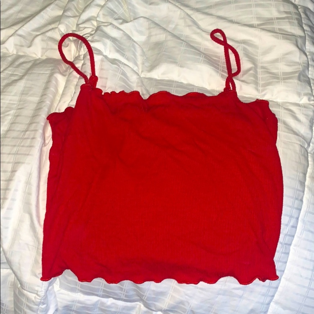 Red tank top